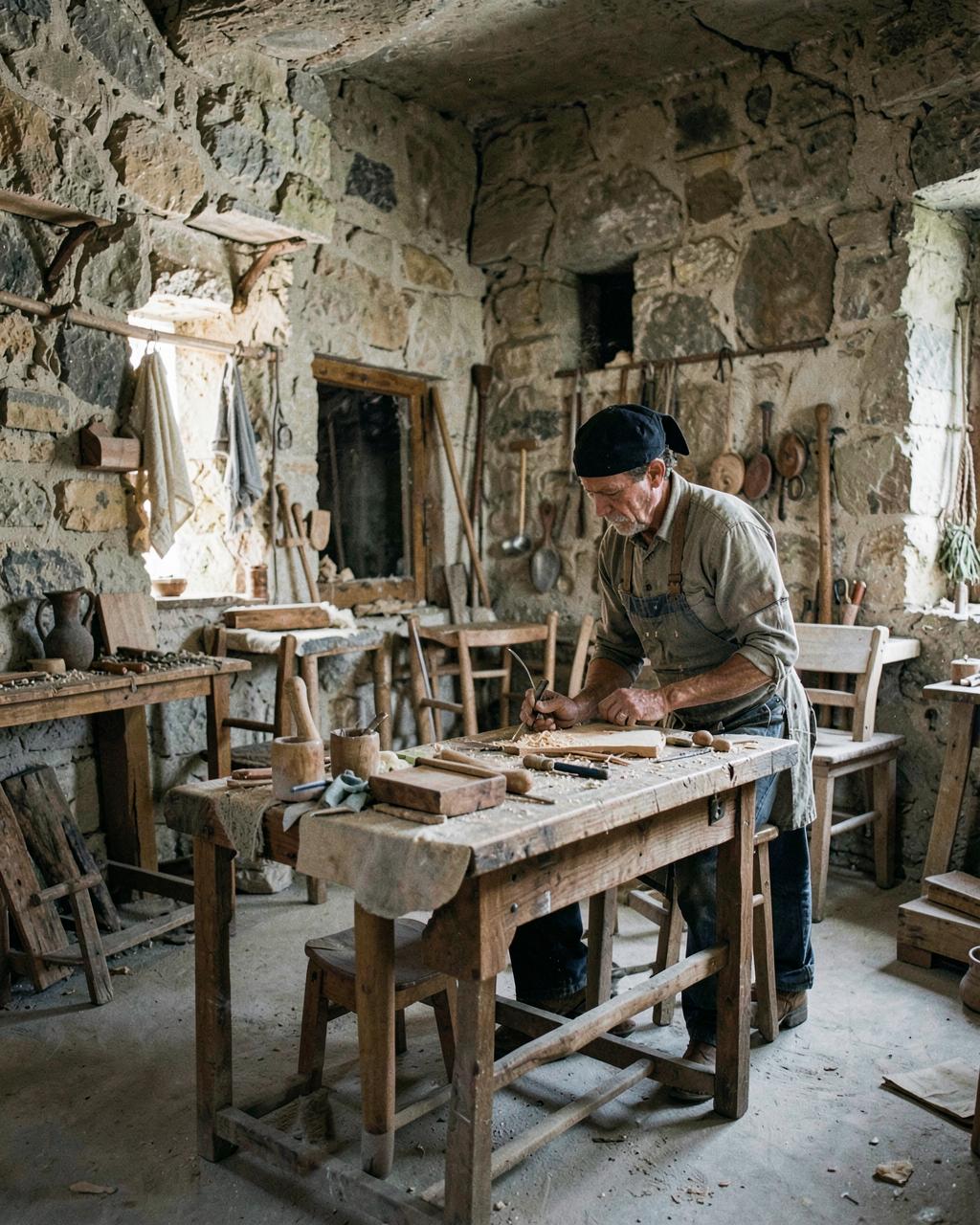 Artigianato del legno di Ferrandina, Legno e restauro