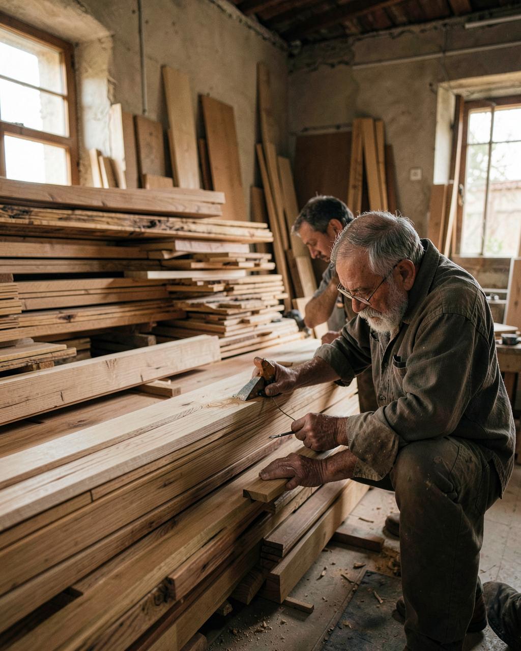 Margaritelli, Legno e parquet
